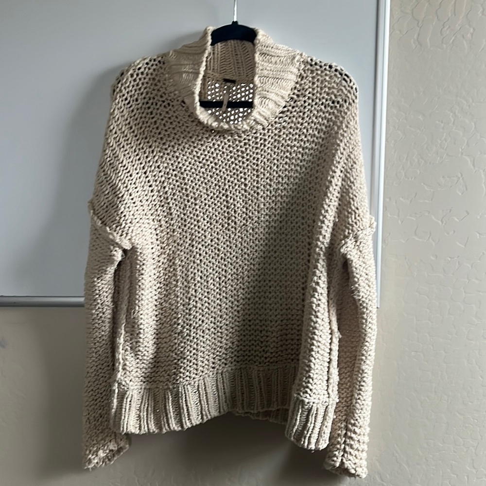 Free people knit turtle neck sweater